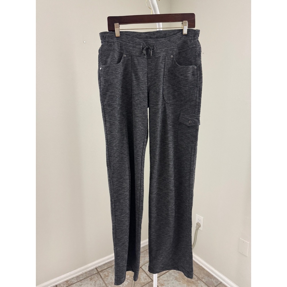 Kuhl Mova Pants Womens 10 Regular Dark Gray Heathered Straight Leg Cargo Hiking